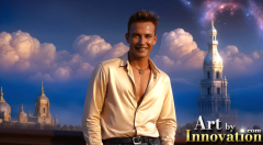 The Beautiful & Handsome Men of the Golden City,is a collection of AI generated images of sexy,glamorous,handsome guys in the heavens.