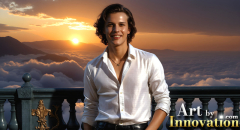 The Beautiful & Handsome Men of the Golden City,is a collection of AI generated images of sexy,glamorous,handsome guys in the heavens.