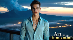 The Beautiful & Handsome Men of the Golden City,is a collection of AI generated images of sexy,glamorous,handsome guys in the heavens.