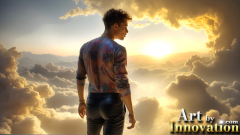 The Beautiful & Handsome Men of the Golden City,is a collection of AI generated images of sexy,glamorous,handsome guys in the heavens.