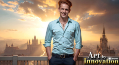 The Beautiful & Handsome,Young Men version of the Golden City Collection,created by,Art by Innovation.