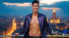 The Beautiful & Handsome,Young Men version of the Golden City Collection,created by,Art by Innovation.