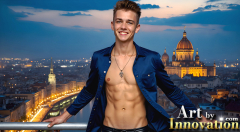 The Beautiful & Handsome,Young Men version of the Golden City Collection,created by,Art by Innovation.