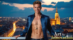 The Beautiful & Handsome,Young Men version of the Golden City Collection,created by,Art by Innovation.