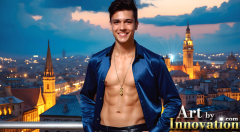 The Beautiful & Handsome,Young Men version of the Golden City Collection,created by,Art by Innovation.