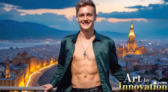 The Beautiful & Handsome,Young Men version of the Golden City Collection,created by,Art by Innovation.