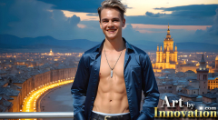 The Beautiful & Handsome,Young Men version of the Golden City Collection,created by,Art by Innovation.