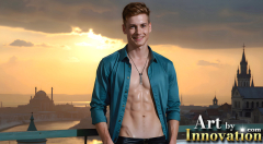 The Beautiful & Handsome,Young Men version of the Golden City Collection,created by,Art by Innovation.