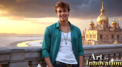 The Beautiful & Handsome,Young Men version of the Golden City Collection,created by,Art by Innovation.