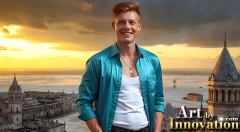 The Beautiful & Handsome,Young Men version of the Golden City Collection,created by,Art by Innovation.