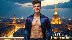 The Beautiful & Handsome,Young Men version of the Golden City Collection,created by,Art by Innovation.