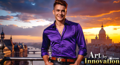 The Beautiful & Handsome,Young Men version of the Golden City Collection,created by,Art by Innovation.