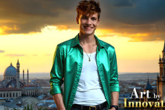 The Beautiful & Handsome Men of the Golden City,is a collection of AI generated images of sexy,glamorous,handsome guys in the heavens.