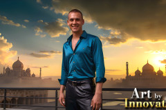 The Beautiful & Handsome Men of the Golden City,is a collection of AI generated images of sexy,glamorous,handsome guys in the heavens.