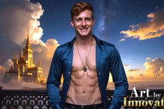 The Beautiful & Handsome Men of the Golden City,is a collection of AI generated images of sexy,glamorous,handsome guys in the heavens.
