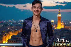 The Beautiful & Handsome Men of the Golden City,is a collection of AI generated images of sexy,glamorous,handsome guys in the heavens.