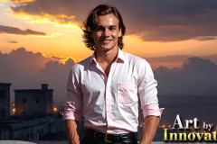 The Beautiful & Handsome Men of the Golden City,is a collection of AI generated images of sexy,glamorous,handsome guys in the heavens.