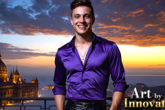 The Beautiful & Handsome Men of the Golden City,is a collection of AI generated images of sexy,glamorous,handsome guys in the heavens.