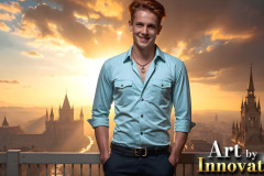 The Beautiful & Handsome Men of the Golden City,is a collection of AI generated images of sexy,glamorous,handsome guys in the heavens.
