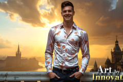 The Beautiful & Handsome Men of the Golden City,is a collection of AI generated images of sexy,glamorous,handsome guys in the heavens.