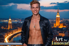 The Beautiful & Handsome Men of the Golden City,is a collection of AI generated images of sexy,glamorous,handsome guys in the heavens.