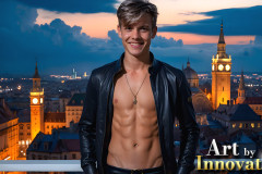 The Beautiful & Handsome Men of the Golden City,is a collection of AI generated images of sexy,glamorous,handsome guys in the heavens.