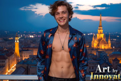 The Beautiful & Handsome Men of the Golden City,is a collection of AI generated images of sexy,glamorous,handsome guys in the heavens.