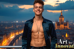 The Beautiful & Handsome Men of the Golden City,is a collection of AI generated images of sexy,glamorous,handsome guys in the heavens.