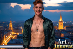 The Beautiful & Handsome Men of the Golden City,is a collection of AI generated images of sexy,glamorous,handsome guys in the heavens.