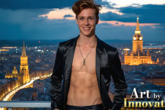 The Beautiful & Handsome Men of the Golden City,is a collection of AI generated images of sexy,glamorous,handsome guys in the heavens.