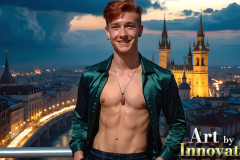 The Beautiful & Handsome Men of the Golden City,is a collection of AI generated images of sexy,glamorous,handsome guys in the heavens.