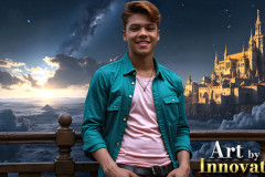 The Beautiful & Handsome Men of the Golden City,is a collection of AI generated images of sexy,glamorous,handsome guys in the heavens.