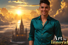 The Beautiful & Handsome Men of the Golden City,is a collection of AI generated images of sexy,glamorous,handsome guys in the heavens.