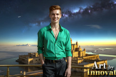 The Beautiful & Handsome Men of the Golden City,is a collection of AI generated images of sexy,glamorous,handsome guys in the heavens.