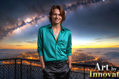 The Beautiful & Handsome Men of the Golden City,is a collection of AI generated images of sexy,glamorous,handsome guys in the heavens.