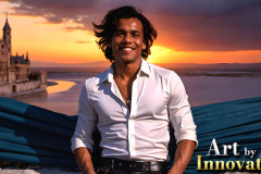 The Beautiful & Handsome Men of the Golden City,is a collection of AI generated images of sexy,glamorous,handsome guys in the heavens.