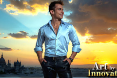 The Beautiful & Handsome Men of the Golden City,is a collection of AI generated images of sexy,glamorous,handsome guys in the heavens.