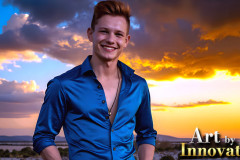 The Beautiful & Handsome Men of the Golden City,is a collection of AI generated images of sexy,glamorous,handsome guys in the heavens.