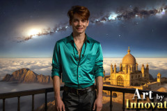 The Beautiful & Handsome Men of the Golden City,is a collection of AI generated images of sexy,glamorous,handsome guys in the heavens.