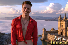 The Beautiful & Handsome Men of the Golden City,is a collection of AI generated images of sexy,glamorous,handsome guys in the heavens.