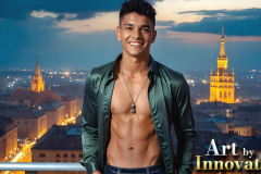 The Beautiful & Handsome,Young Men version of the Golden City Collection,created by,Art by Innovation.