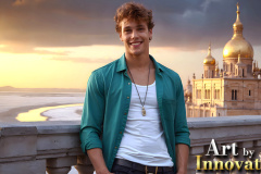 The Beautiful & Handsome,Young Men version of the Golden City Collection,created by,Art by Innovation.