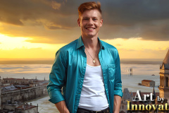 The Beautiful & Handsome,Young Men version of the Golden City Collection,created by,Art by Innovation.