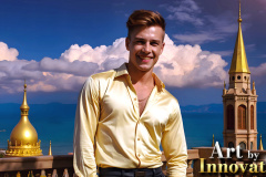 The Beautiful & Handsome,Young Men version of the Golden City Collection,created by,Art by Innovation.