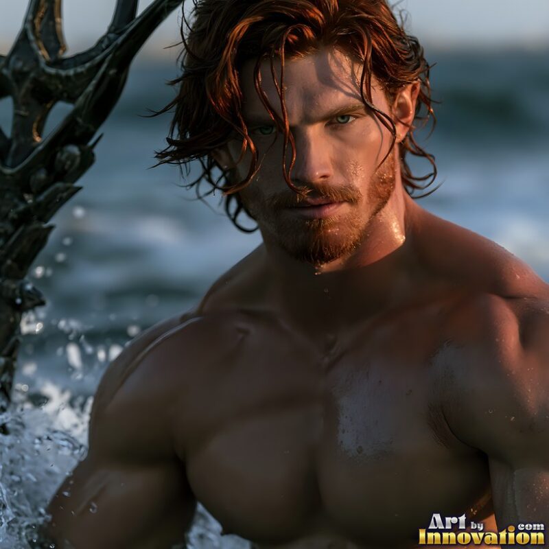 Male Merman Warrior Fantasy Art – Men with Tridents