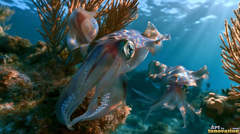 Squid and Cephalopods – Sea Life Backgrounds