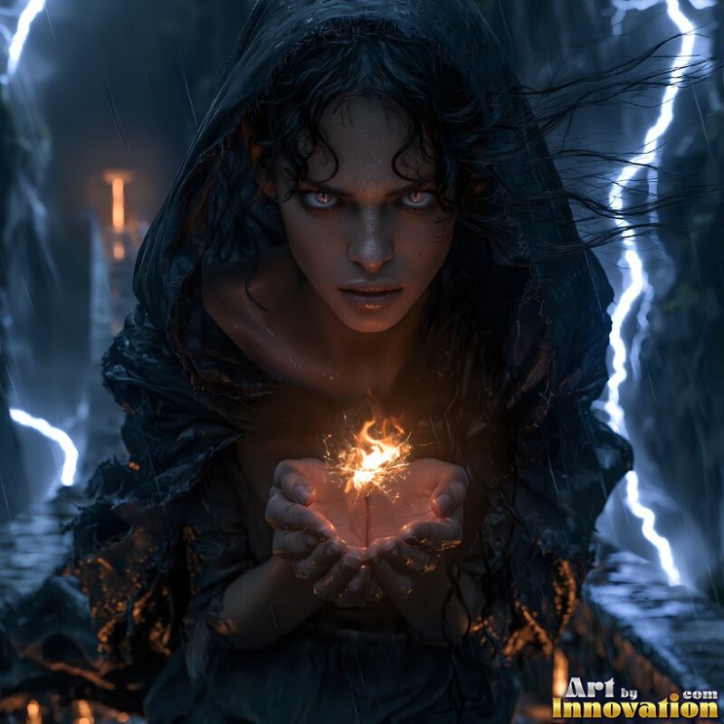 Earning Wings – Young Female Angel Art