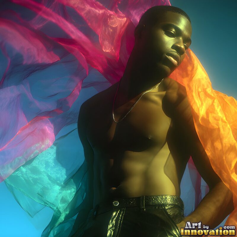 Men in a Rainbow of Colors – Art
