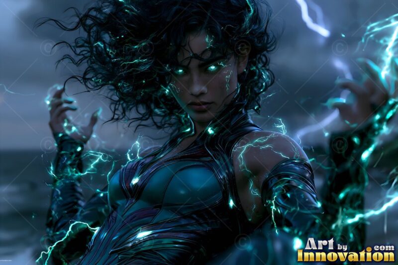 Mages – Female Elemental Sorceress Art