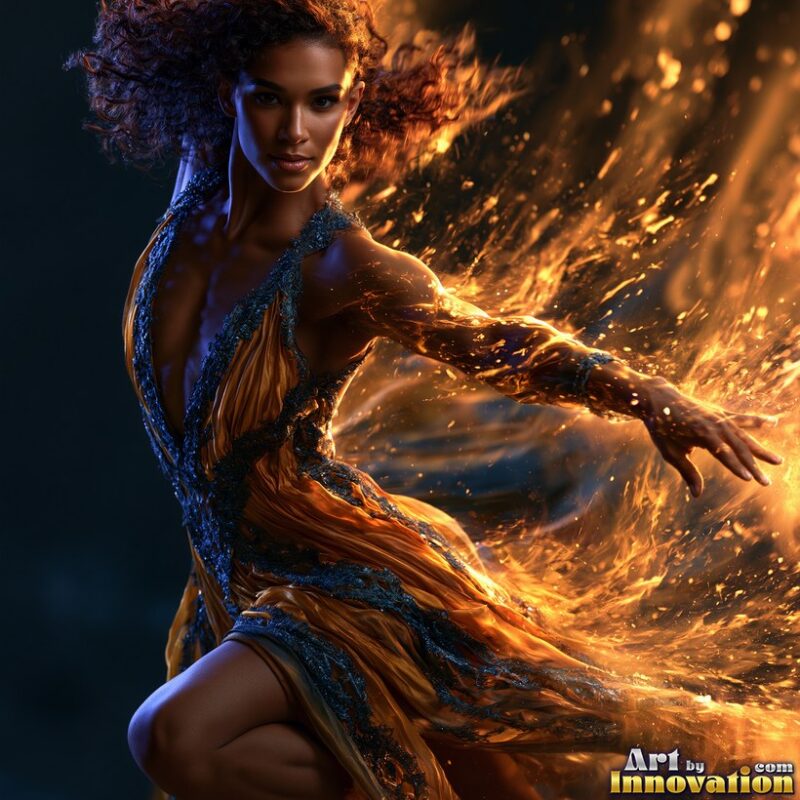 Female Art in Motion – Abstract Dance Art